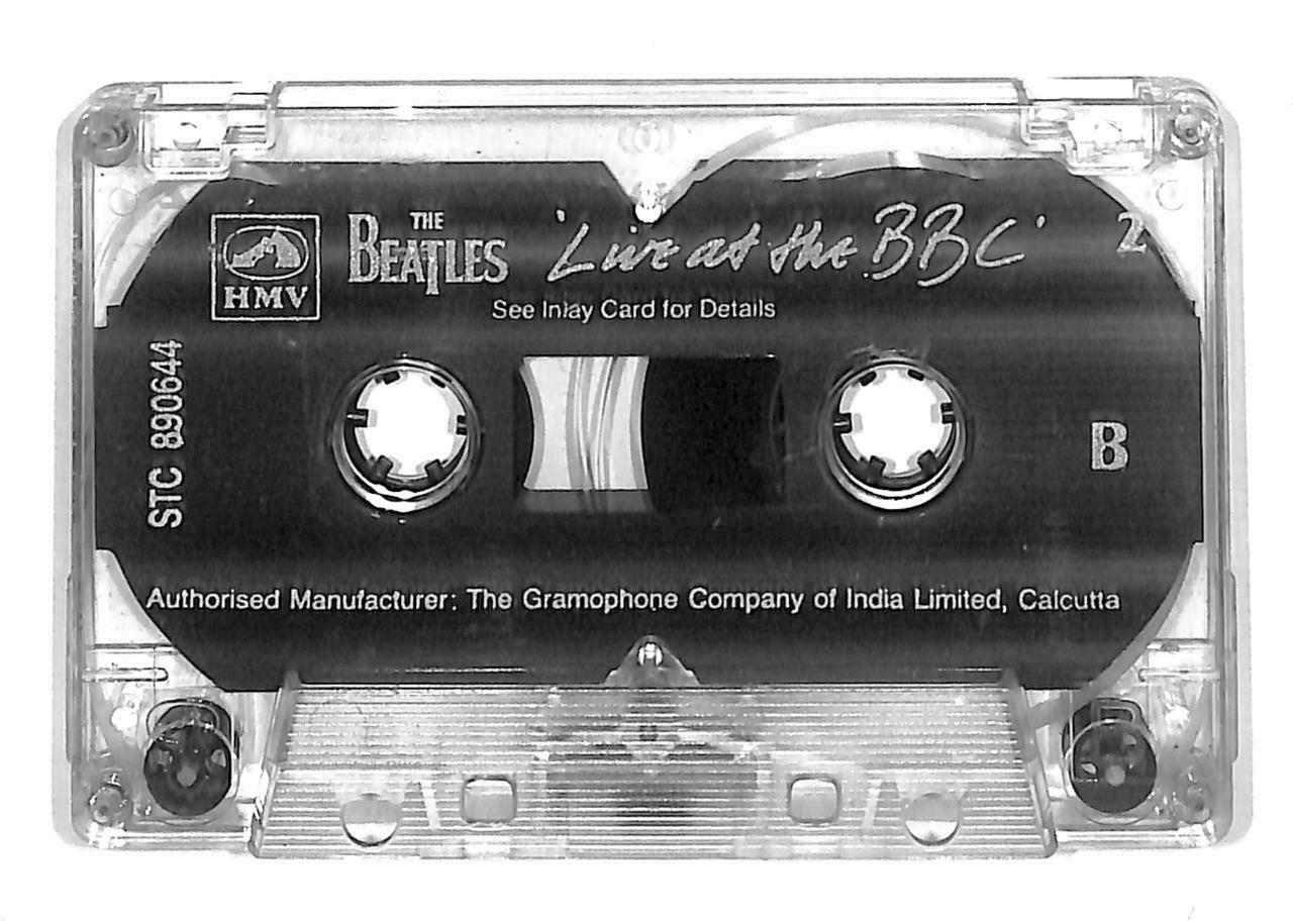 The Beatles Live At The BBC Rare HMV India Calcutta English Cassette x2 CT876