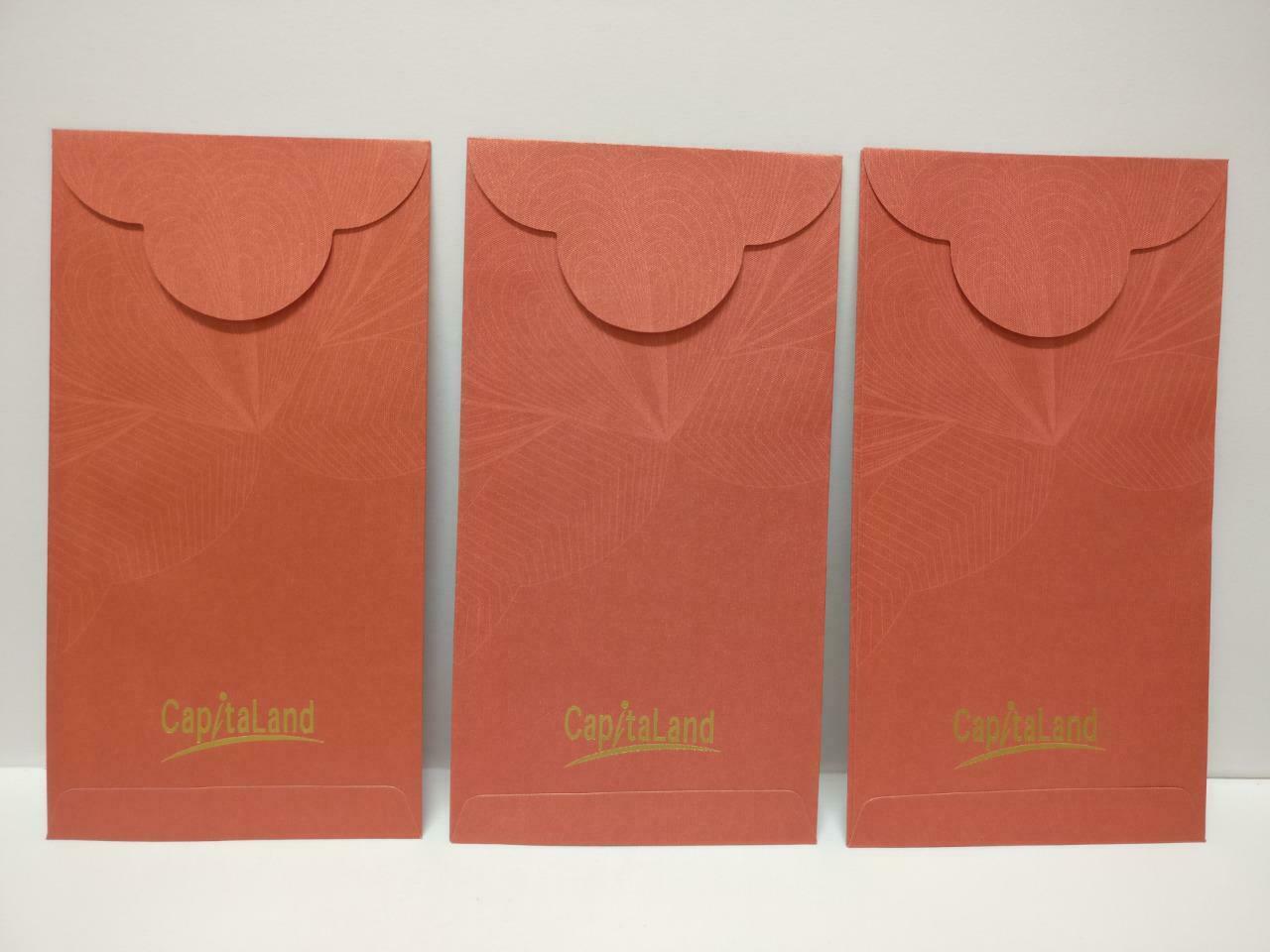 CapitaLand Chinese New Year Red Packet Money Paper Envelope x Lot of 5 (P1041)