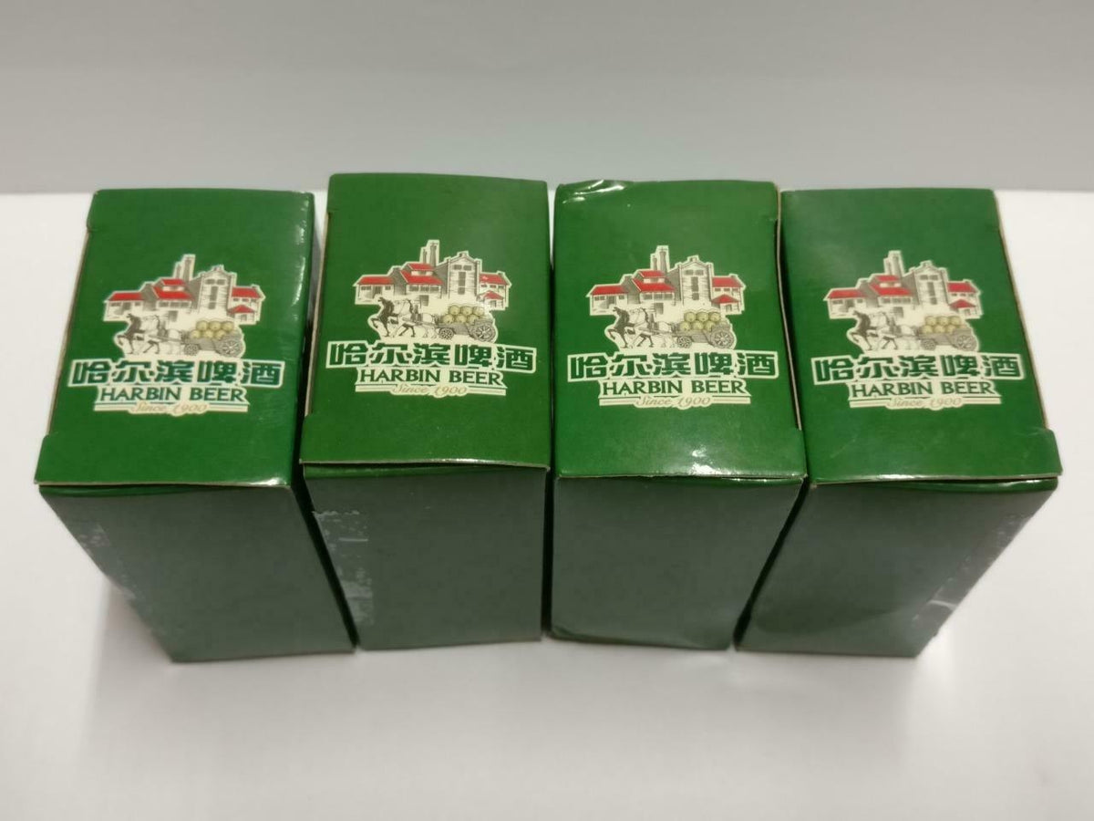 Unused Vintage China Harbin Beer Small Metal Train Set Display Box F/S (A2161)*3