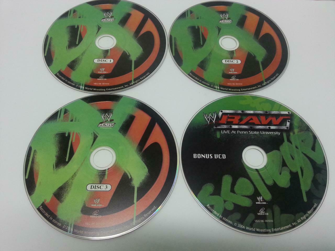 WWE WWF Wrestling RAW Vengeance 2006 Singapore Only 4x VCD Video CD OOP (A842)