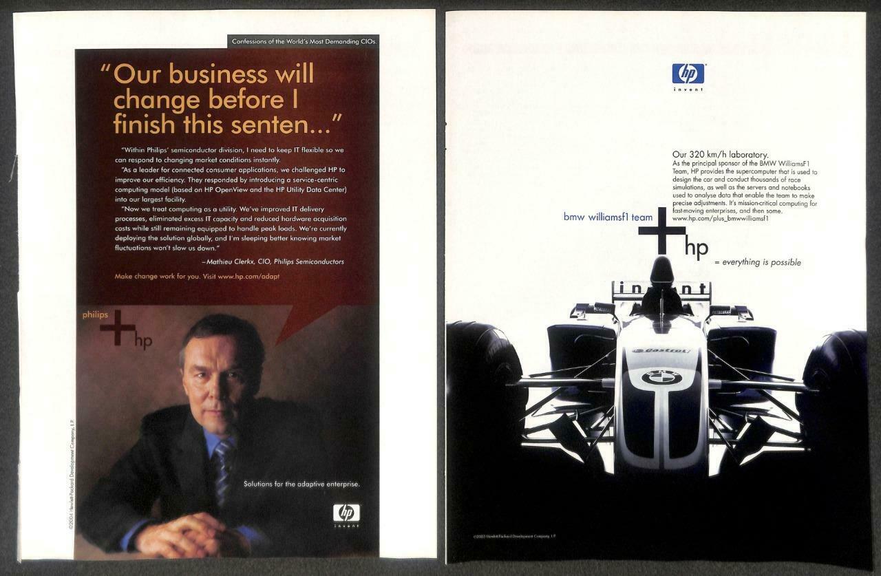 Vintage HP Hewlett Packard Sports Car Magazine Advertisement Print Ad x 18 P890