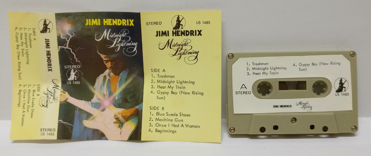 Jimi Hendrix Midnight Lightning Music Girl Label Singapore Cassette (CT224)