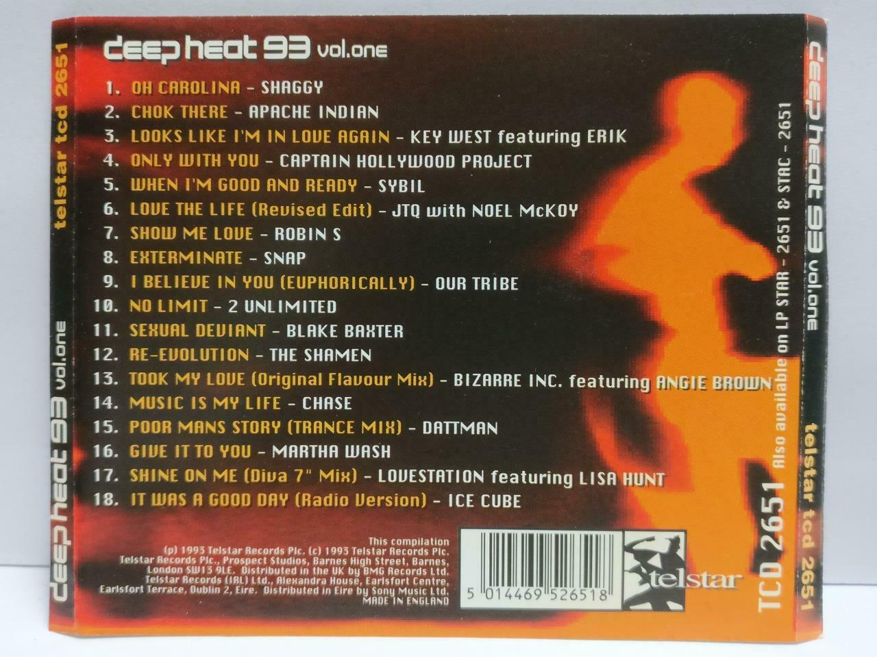 Various Artist Key West Shaggy Chase 2 Unlimited Snap 1993 England CD (CDS302)