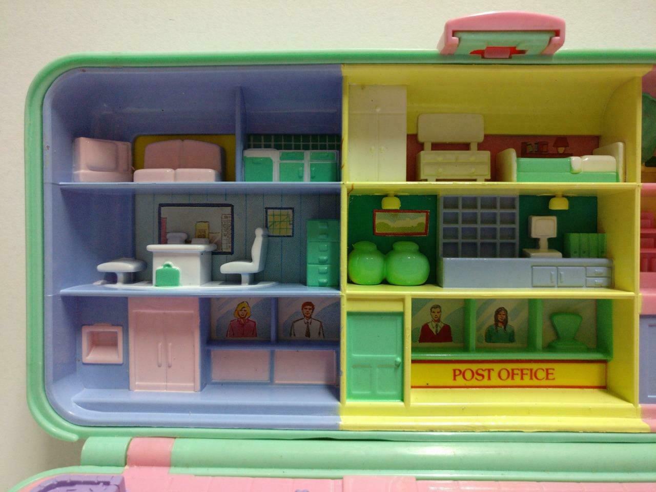 Vintage Polly Pocket 1989 Bluebird Rectangle Money Box Compact Only (FTY075)