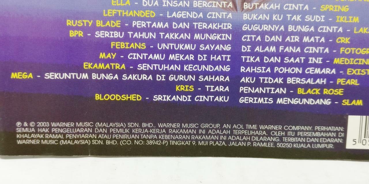 Malay Rock Band May Rusty Blade Wings Black Rose Medicine Malaysia Melayu 2x CD (CD736)