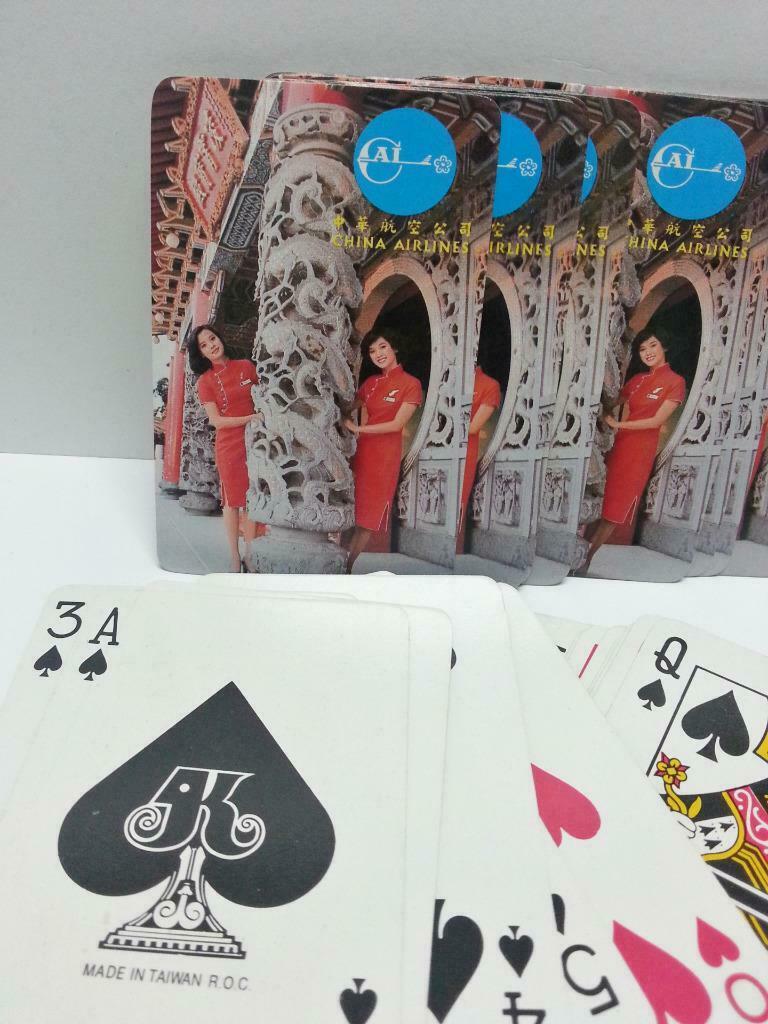 Rare Unsealed China Airlines Playing Cards Souvenir (A1043)