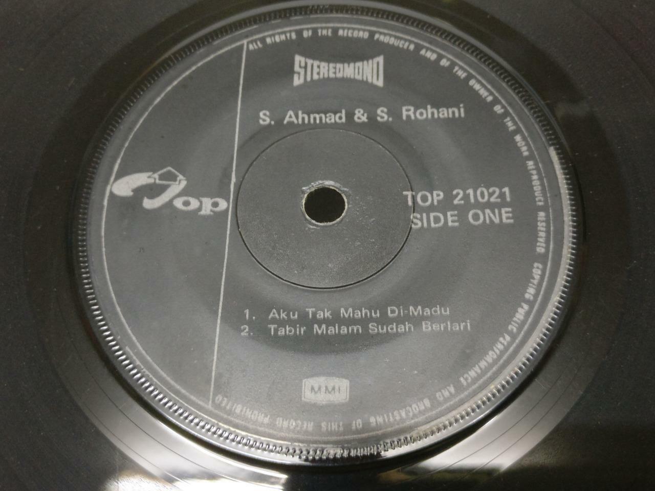 Malay S. Ahmad & S. Rohani Aku Tak Mahu Di-Madu G/F Rare Malaysia EP 7" (EP395)
