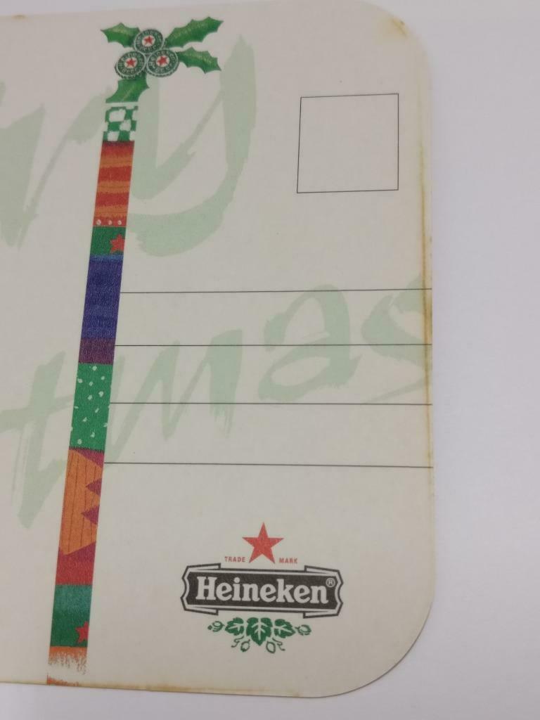 LUCKYPIGEON888 Heineken Beer Snowman Christmas Art Ad Postcard Lot Of 4 (E0481)