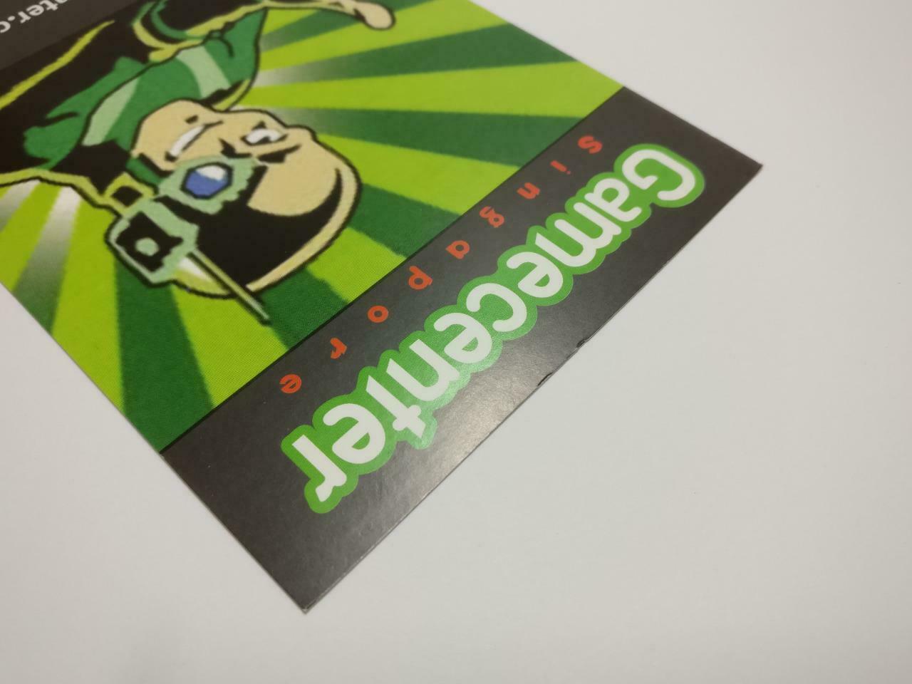 LUCKYPIGEON888 Singapore Gamecenter Green Robot Advert Postcard (E0104)