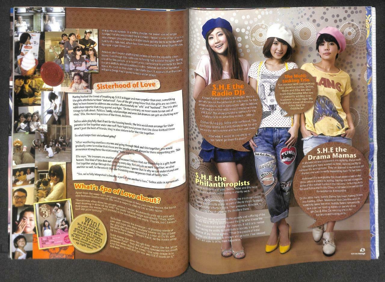 Singapore Teenage Magazine 2009 S.H.E 任家萱 田馥甄 陳嘉樺 F.T.Island Poster F/S M127 E