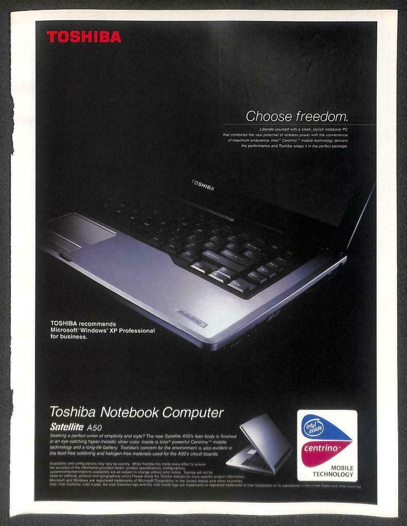 Vintage Toshiba Laptops Notebook PC Magazine Advertisement Print Ad x 11 (P895)