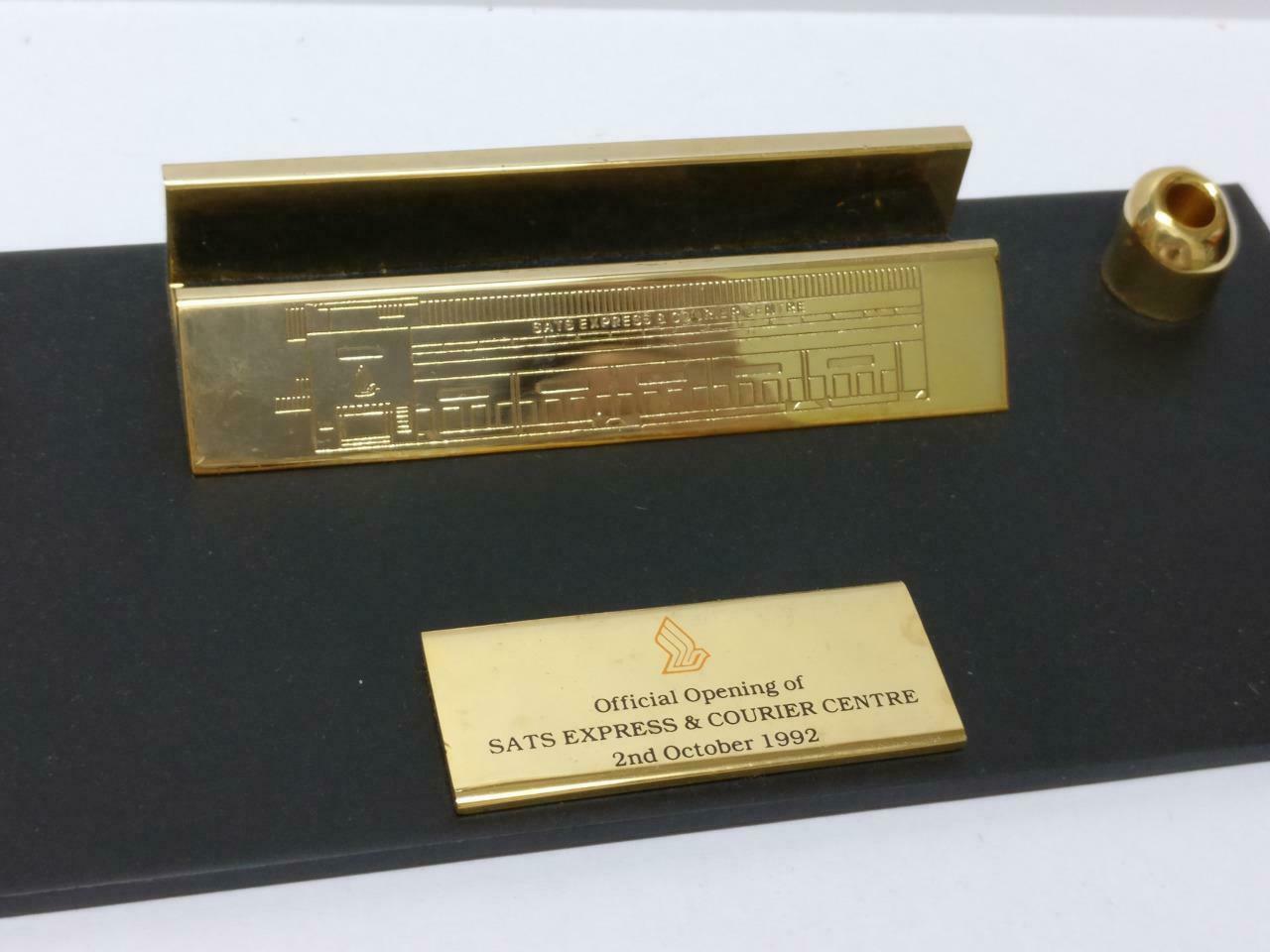 SIA Singapore Airlines SATS Express & Courier Centre Pen & Card Holder (A2117)