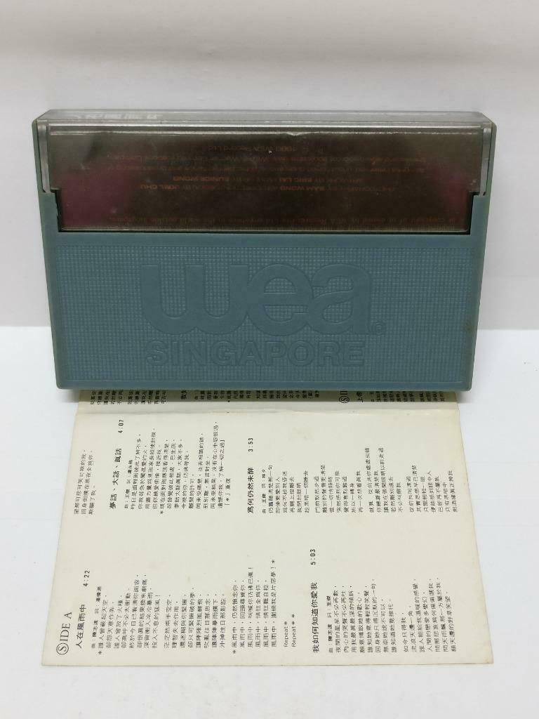 Taiwan Dave Wang Jie 王杰 王傑 人在风雨中 卡帶 磁帶 1989 Singapore Chinese Cassette CT377