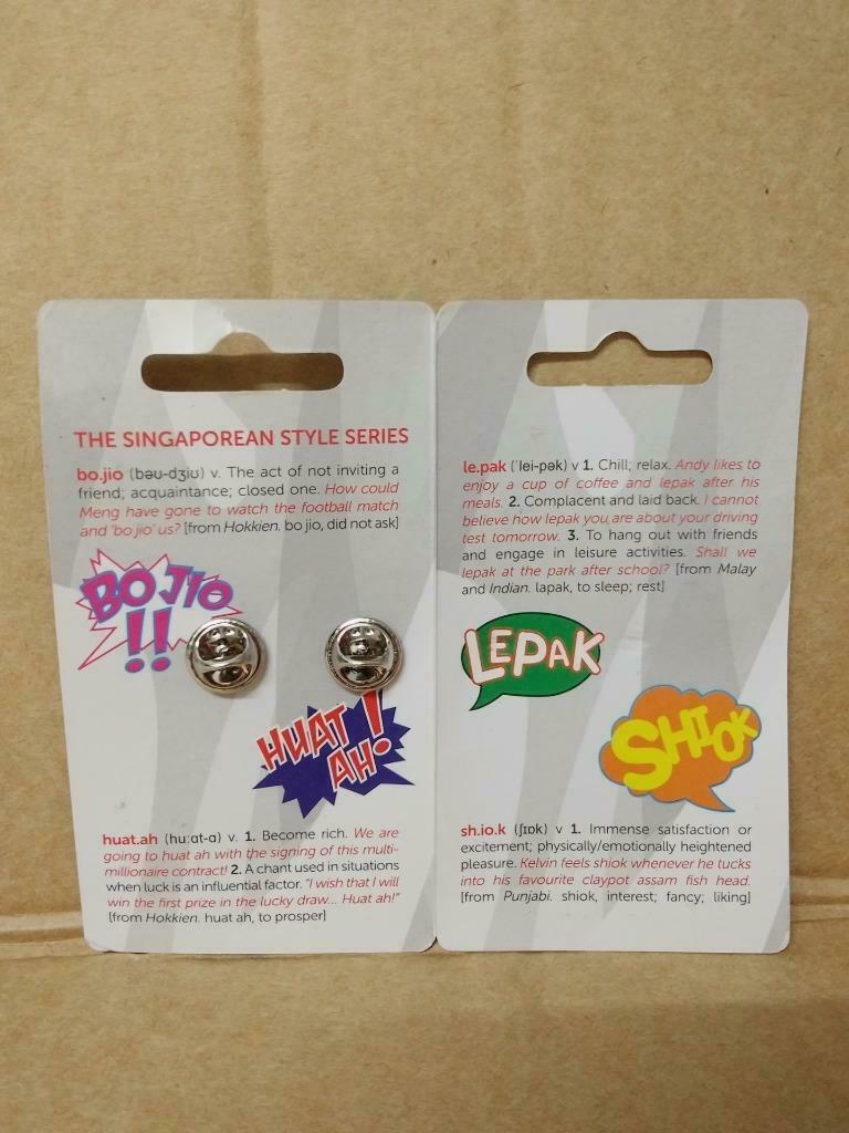 LP888 Singapore 28th Olympic Sea Games 2015 Pin Badge Button Souvenir Bo Jio!! (A1258)