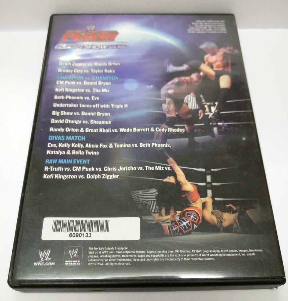WWE RAW WWF Wrestling Randy Orton Dolph Ziggler Super Show Singapore DVD A1456