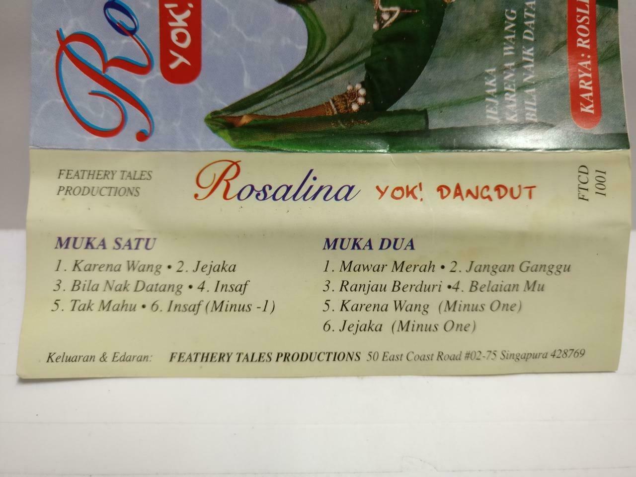 Malay Rosalina Yok ! DangDut Rare Singapore Melayu Cassette CT748