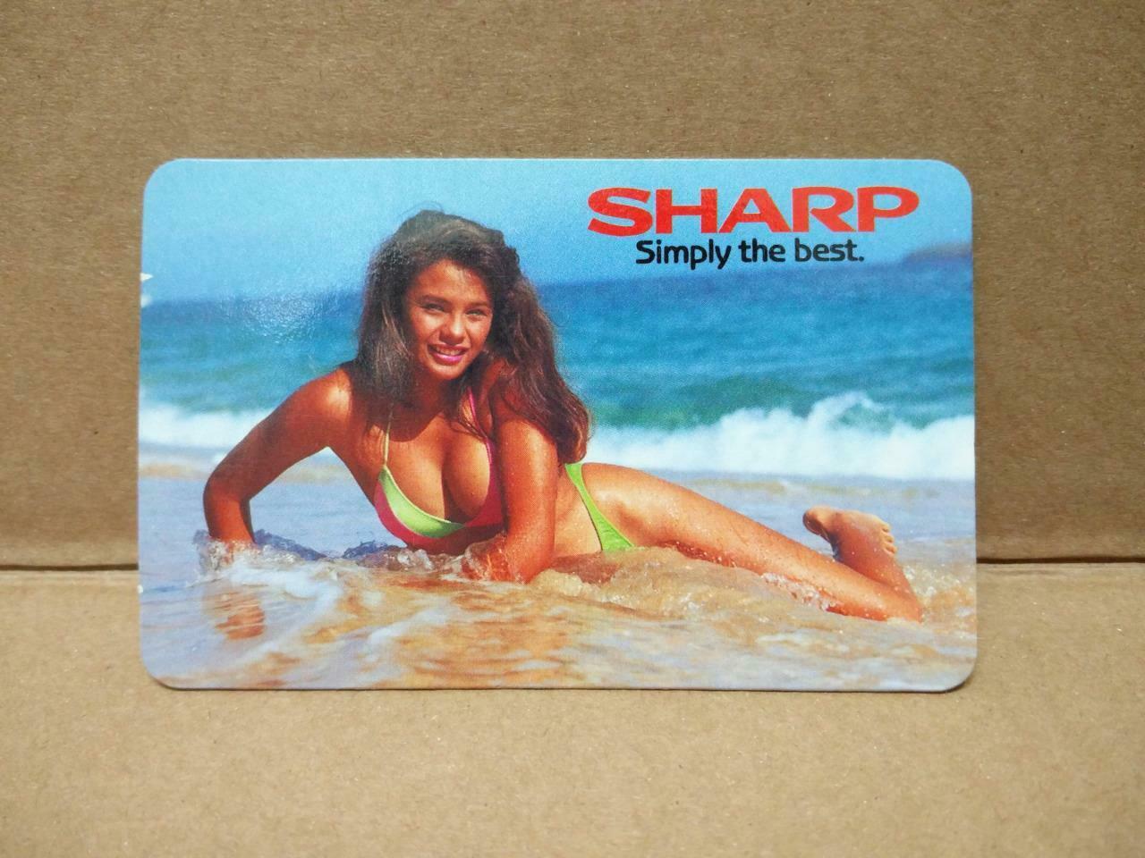 Rare Sexy Cheesecake Bra Bikini Girl Advertisement Mini Calendar Card (AC334)