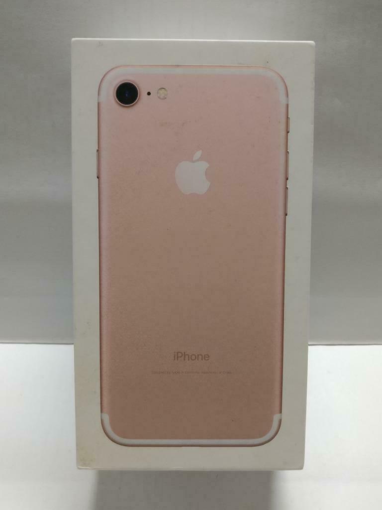 Apple iPhone 7 128GB With Info Papers & Sticker White Empty Box Only (BX045)