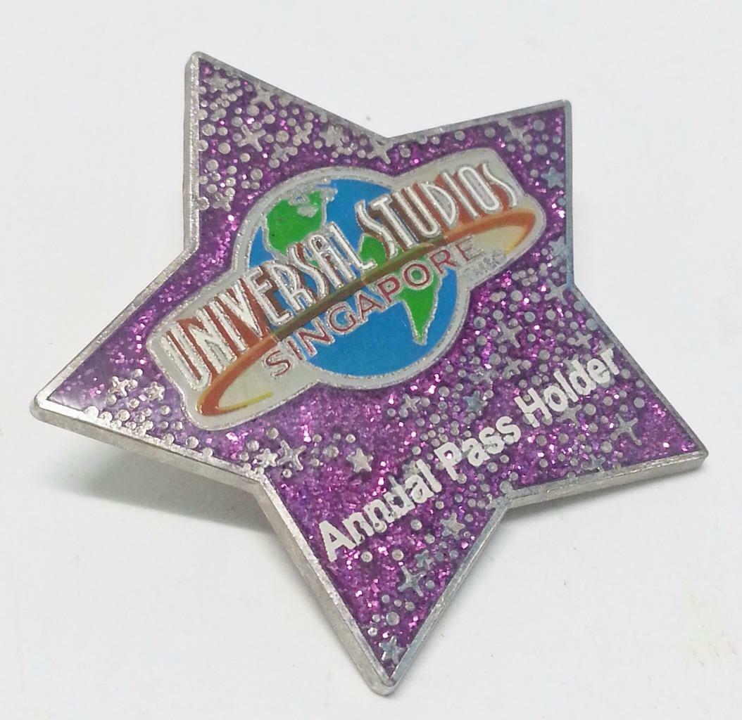 USS Universal Studios Singapore STAR Pink Annual Pass Holder Pin Badge (B192)