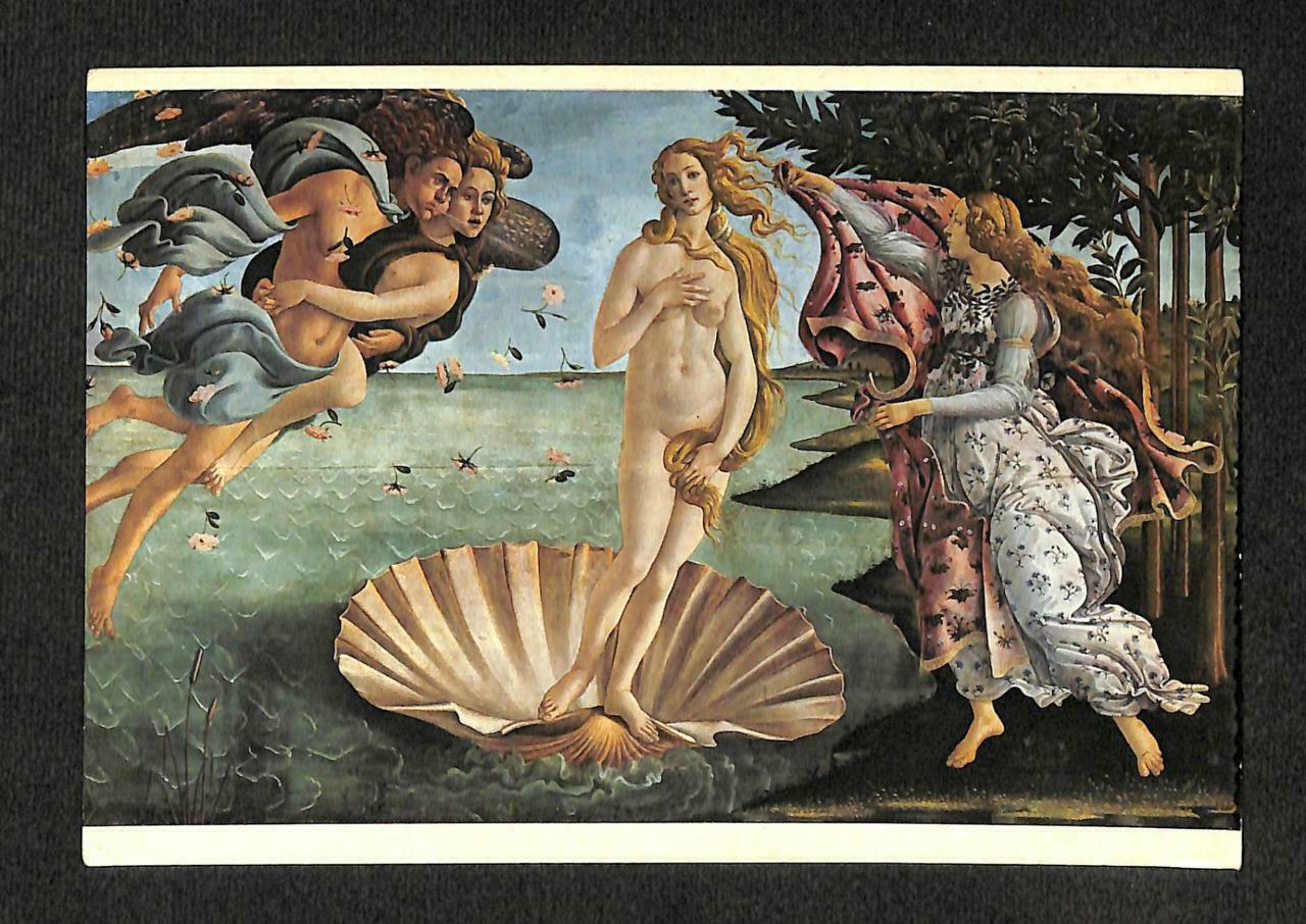 LUCKYPIGEON Birth Of Venus Sandro Botticelli Painting Art Postcard (C1523)