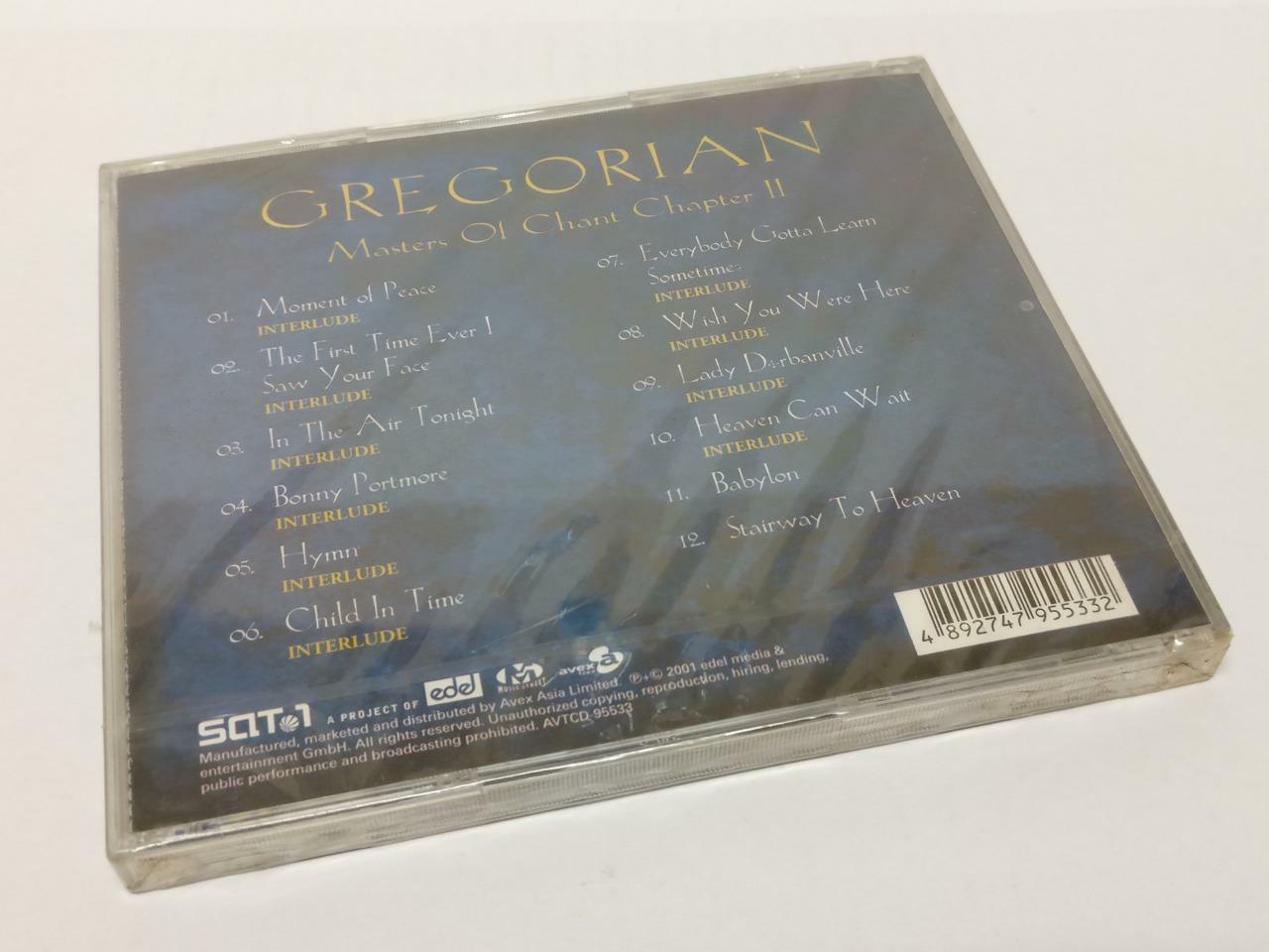 LK888 Sealed Gregorian Masters Of Chant Chapter 2 Rare 2001 Asia CD 95533 CD416