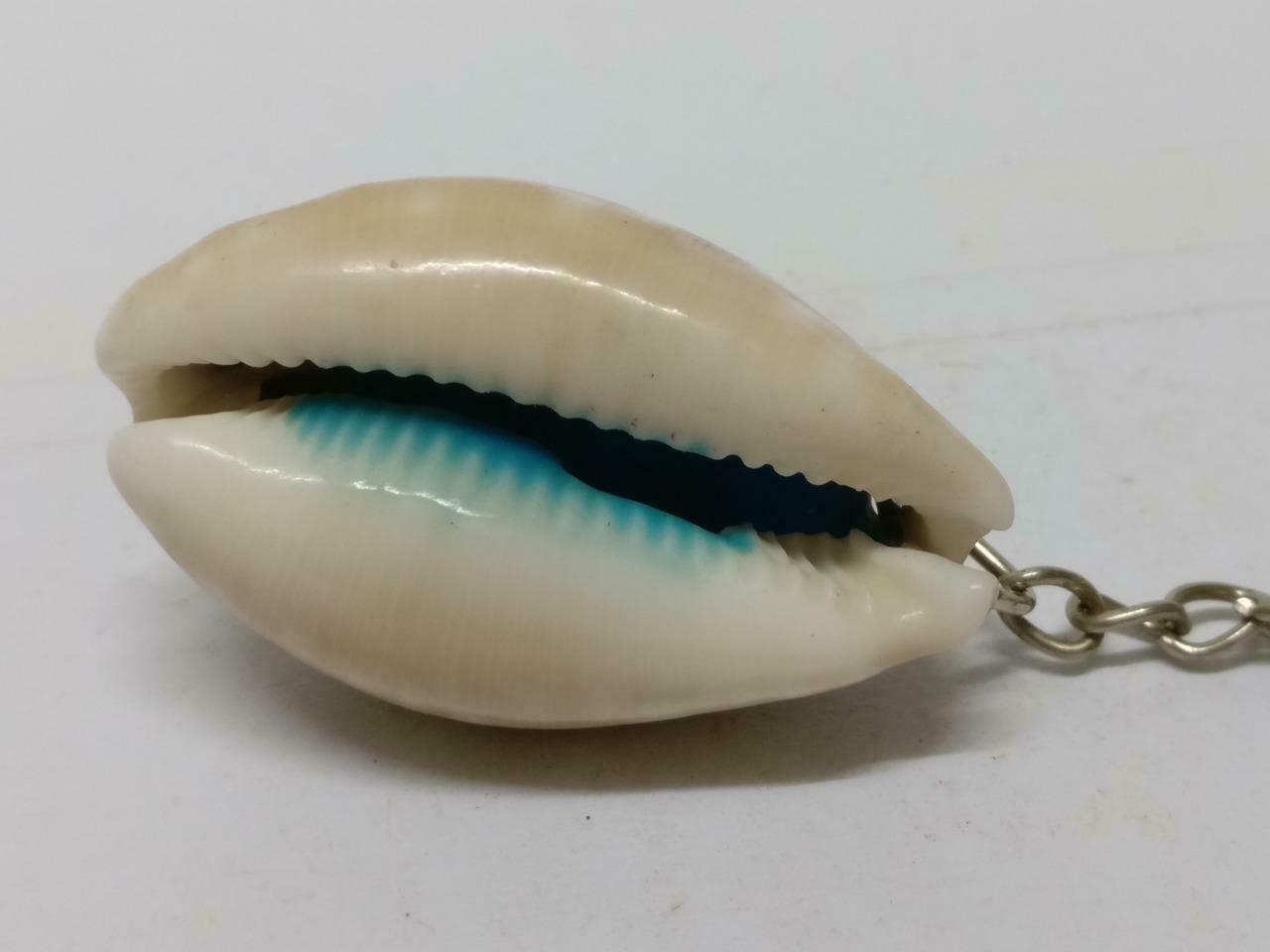 LP888 Vintage Malaysia Melaka Malacca Seashell Sea shell Crab Keyring F/S (B707)