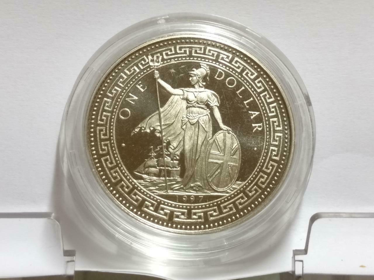 Hong Kong Returns To China $1 1997 Colour Copper Nickel Coin (C025)