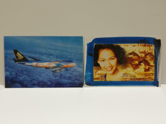 LUCKYPIGEON888 Singapore Airlines SIA Aircraft Plane Postcard Set Of 2 (E0443)