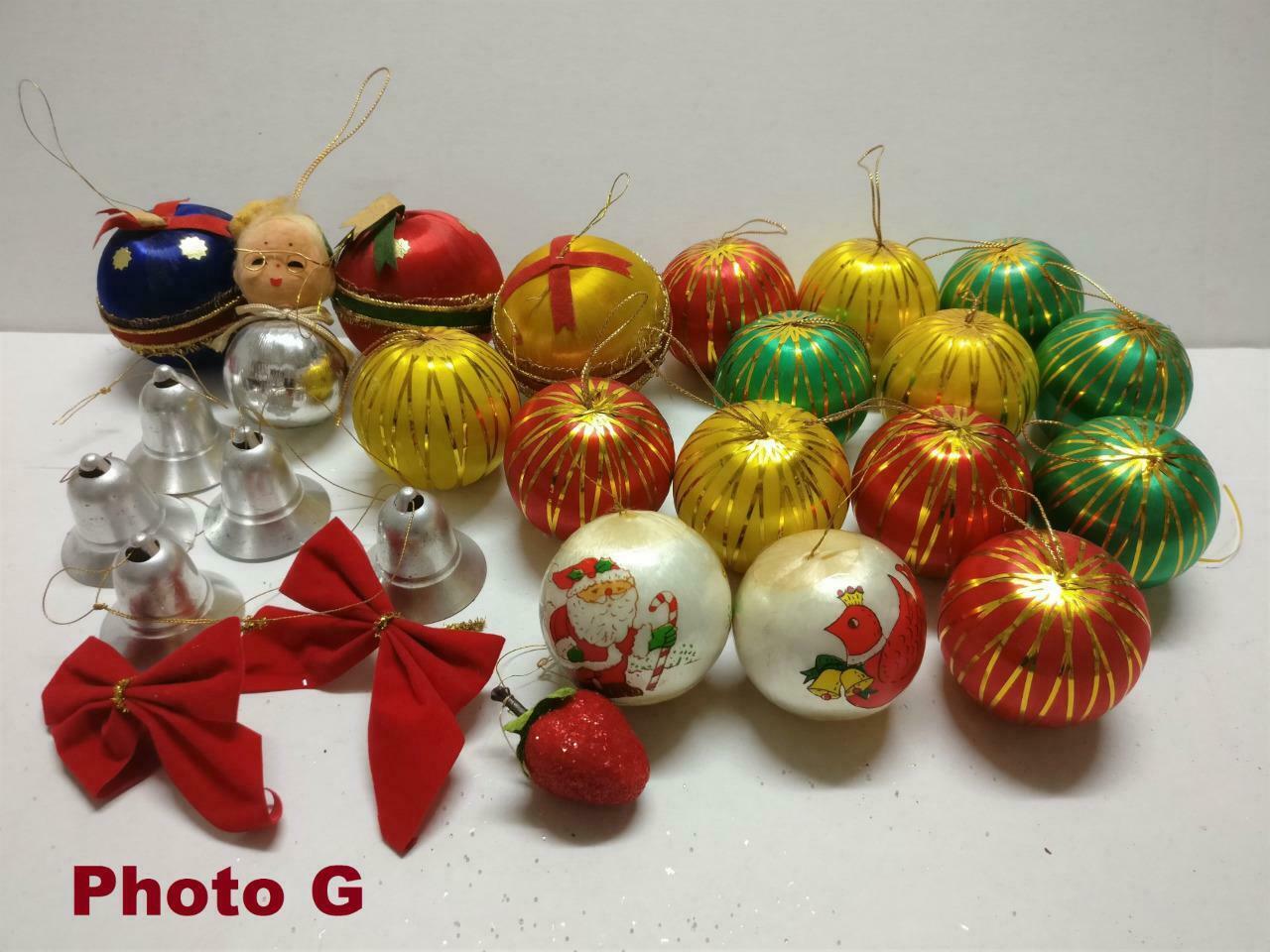 Vintage Christmas X'mas Tree Ornaments Icicles Star Bundle Lot x01 F/S (A2245)
