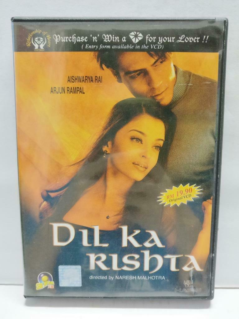 India Bollywood Movie Dil Ka Rishta Aishwarya Rai Malaysia Video CD 3x VCD CD995