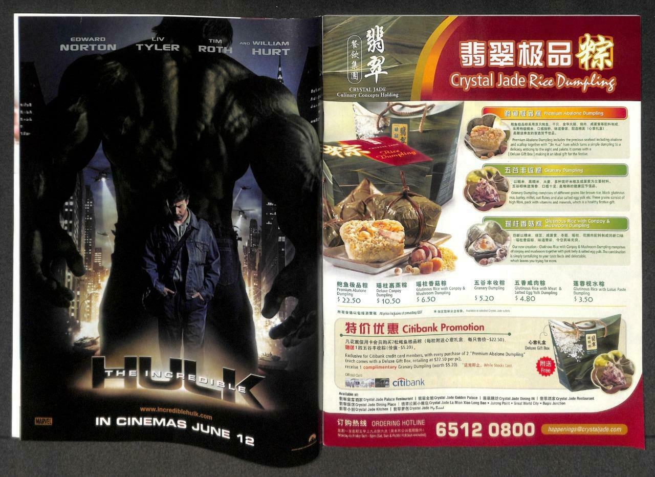 Singapore Lifestyle Magazine Kungfu Panda The Incredible Hulk 2008 F/S M113 E