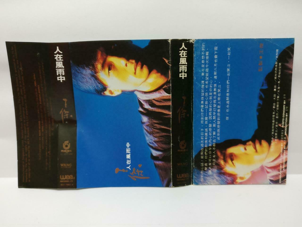 Taiwan Dave Wang Jie 王杰 王傑 人在风雨中 卡帶 磁帶 1989 Singapore Chinese Cassette CT377