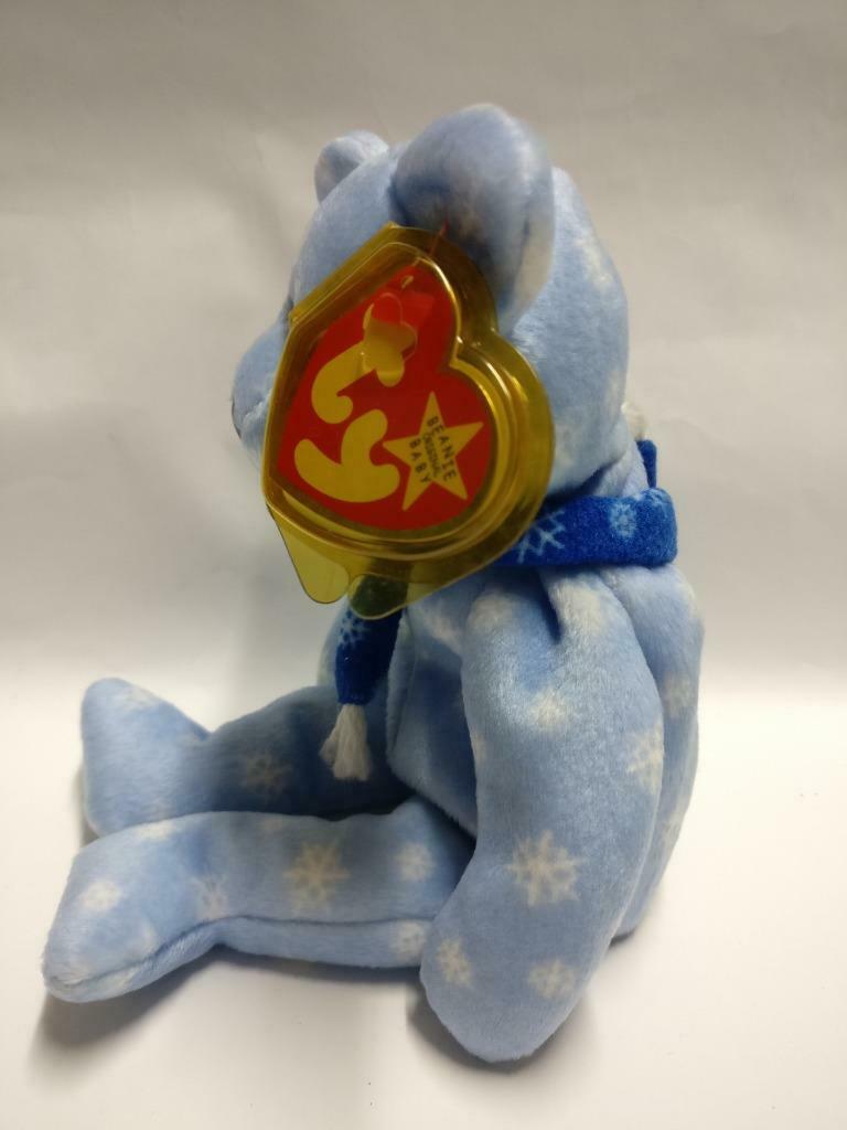 Vintage Ty Beanie Babies Bear Snowflake Scarf 1999 Plush Soft Toy F/S (PTY115)