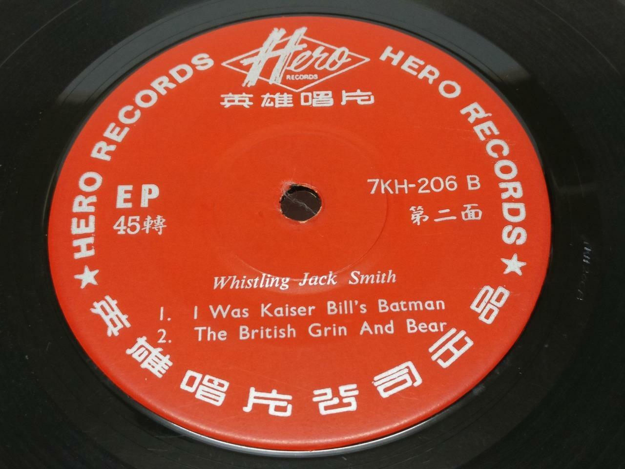 Whistling Jack Smith Rare Singapore Hero Label 7" English EP (EP030)