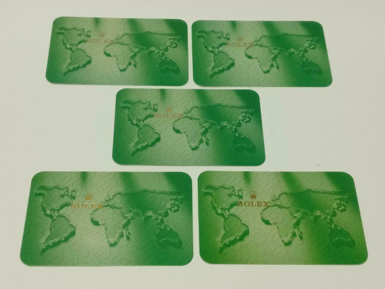 Vintage Rolex 2001 To 2002 Calendar Card x10 F/S (A2423)