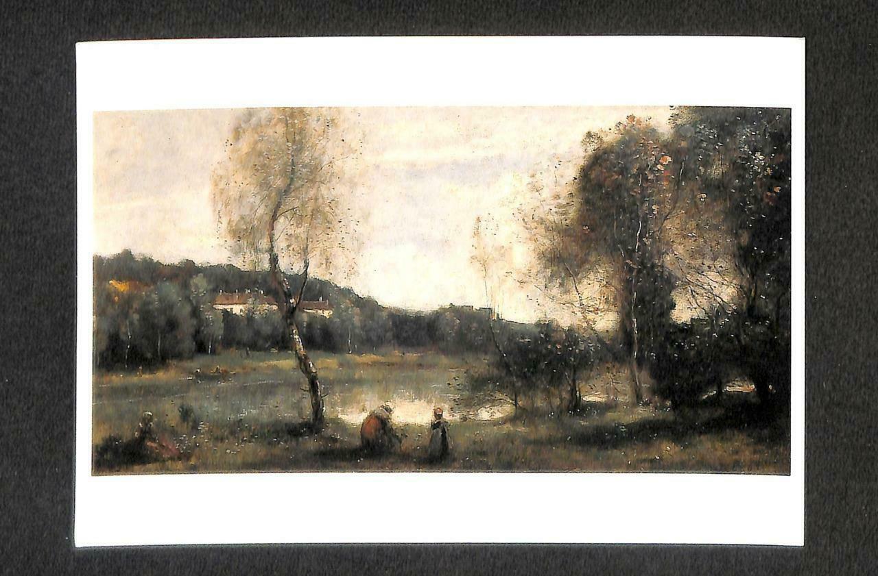 LUCKYPIGEON Jean Baptiste Camille Corot Ville-d'Avray Scenery Postcard (C1744)