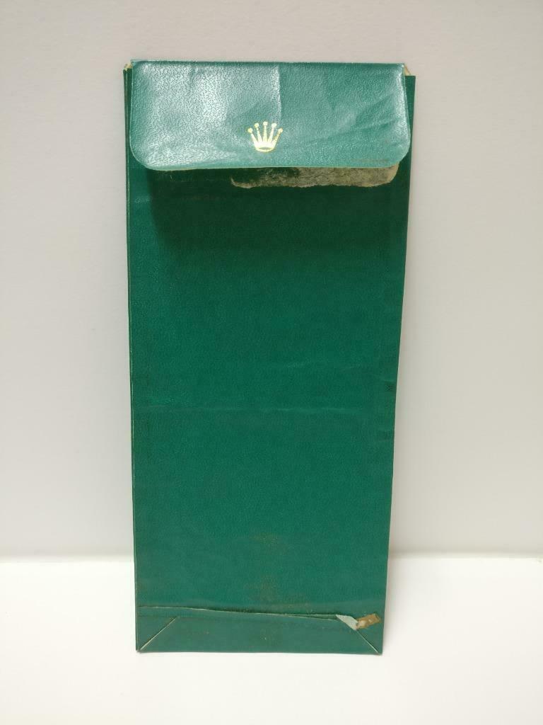 Vintage Singapore Rolex Green Colour Envelope Money Packet F/S (A2431)