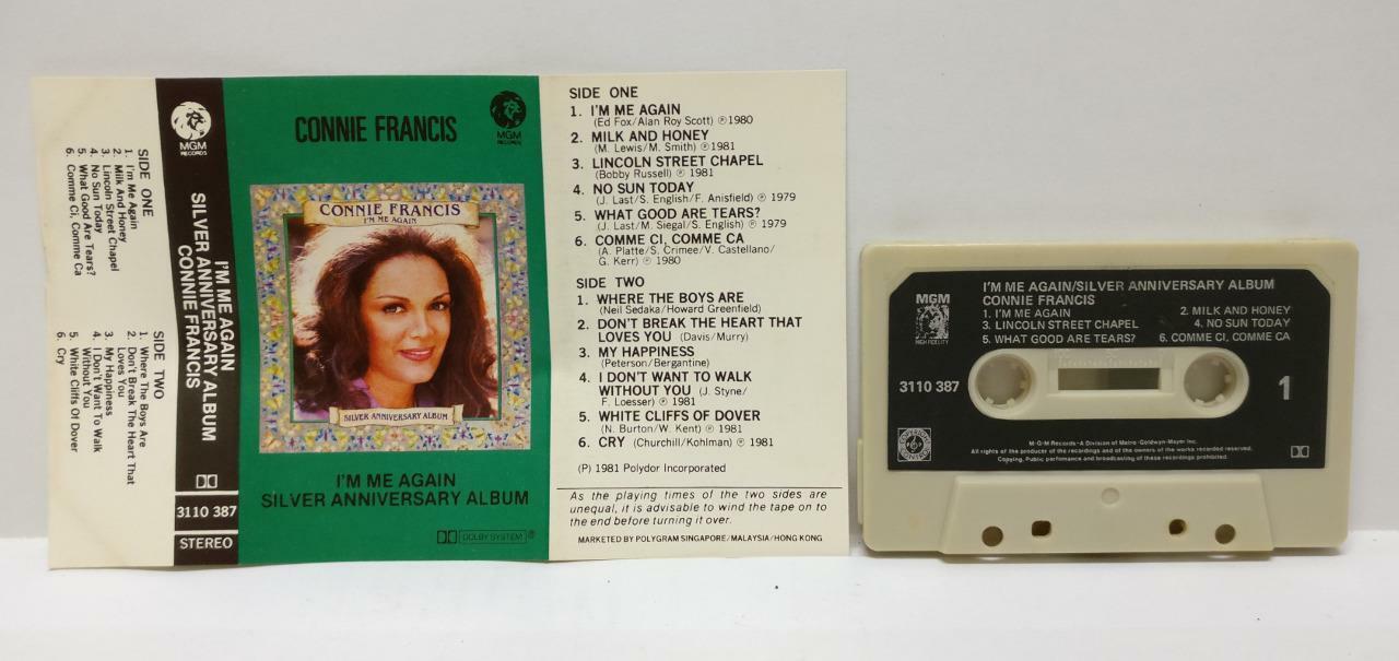 Connie Francis Silver Anniversary 1981 Rare Singapore Cassette (CT245)