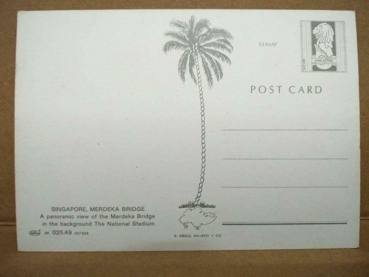 LUCKYPIGEON Singapore Merdeka Bridge National Stadium Postcard (C2023)
