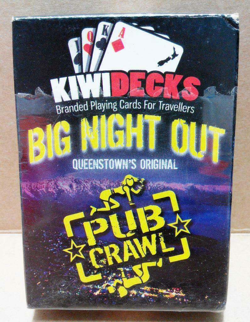 KIWIDECKS Big Night Out Queenstown's Original Playing Cards Souvenir (A1291)