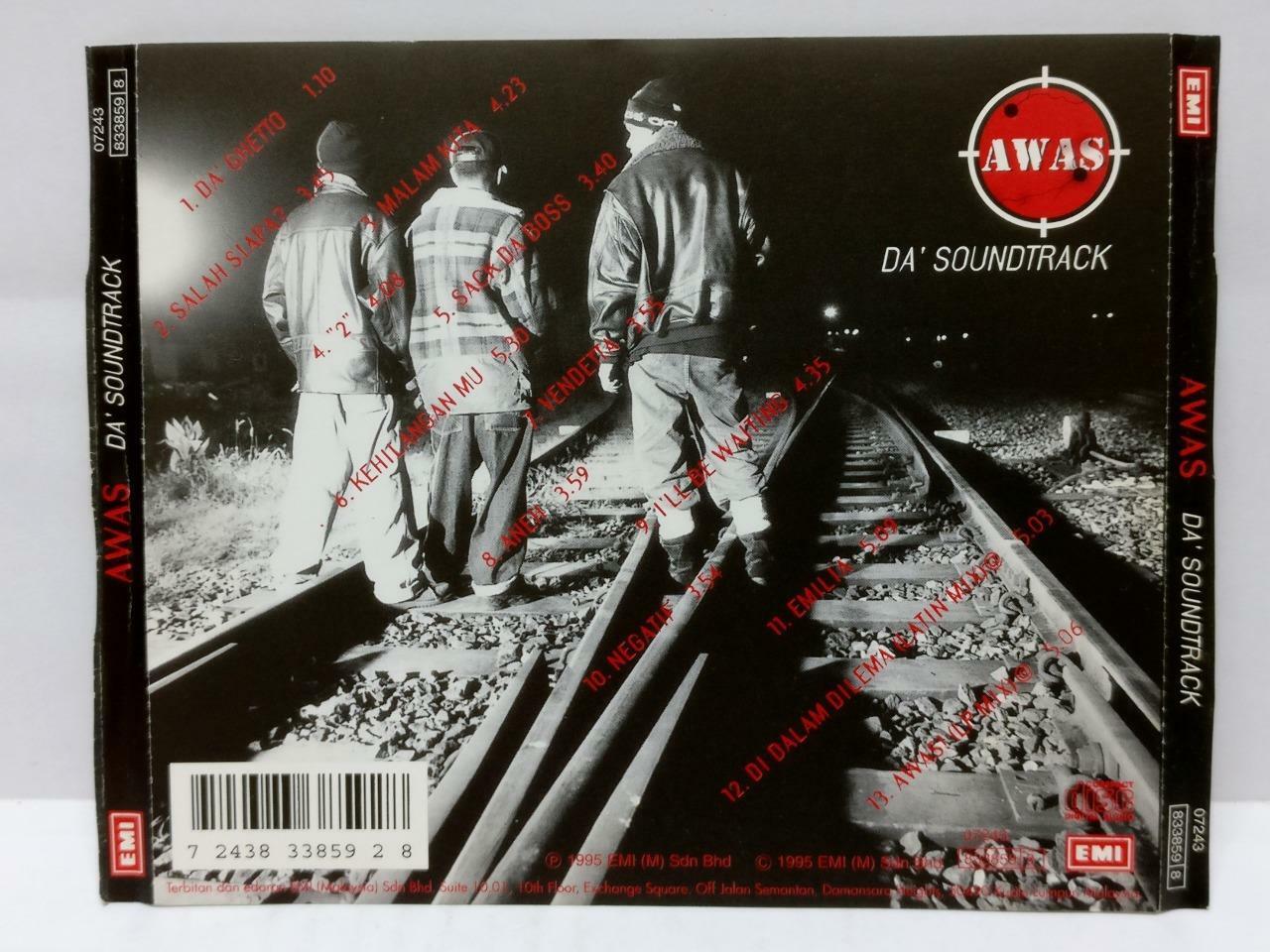 Rare Malaysia Malay Band AWAS Da' Soundtrack 1995 Malaysia Melayu CD (CD711)