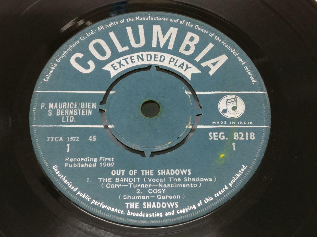 The Shadows Out Of The Shadows The Bandit Rare India 7" EP (EP016)
