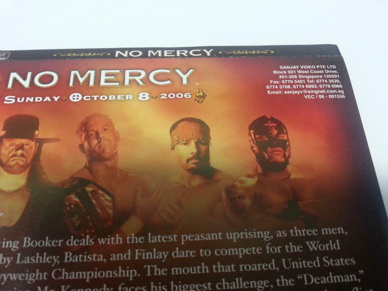 WWE WWF Wrestling RAW No Mercy 2006 Singapore Only 4x VCD Video CD OOP (A845)