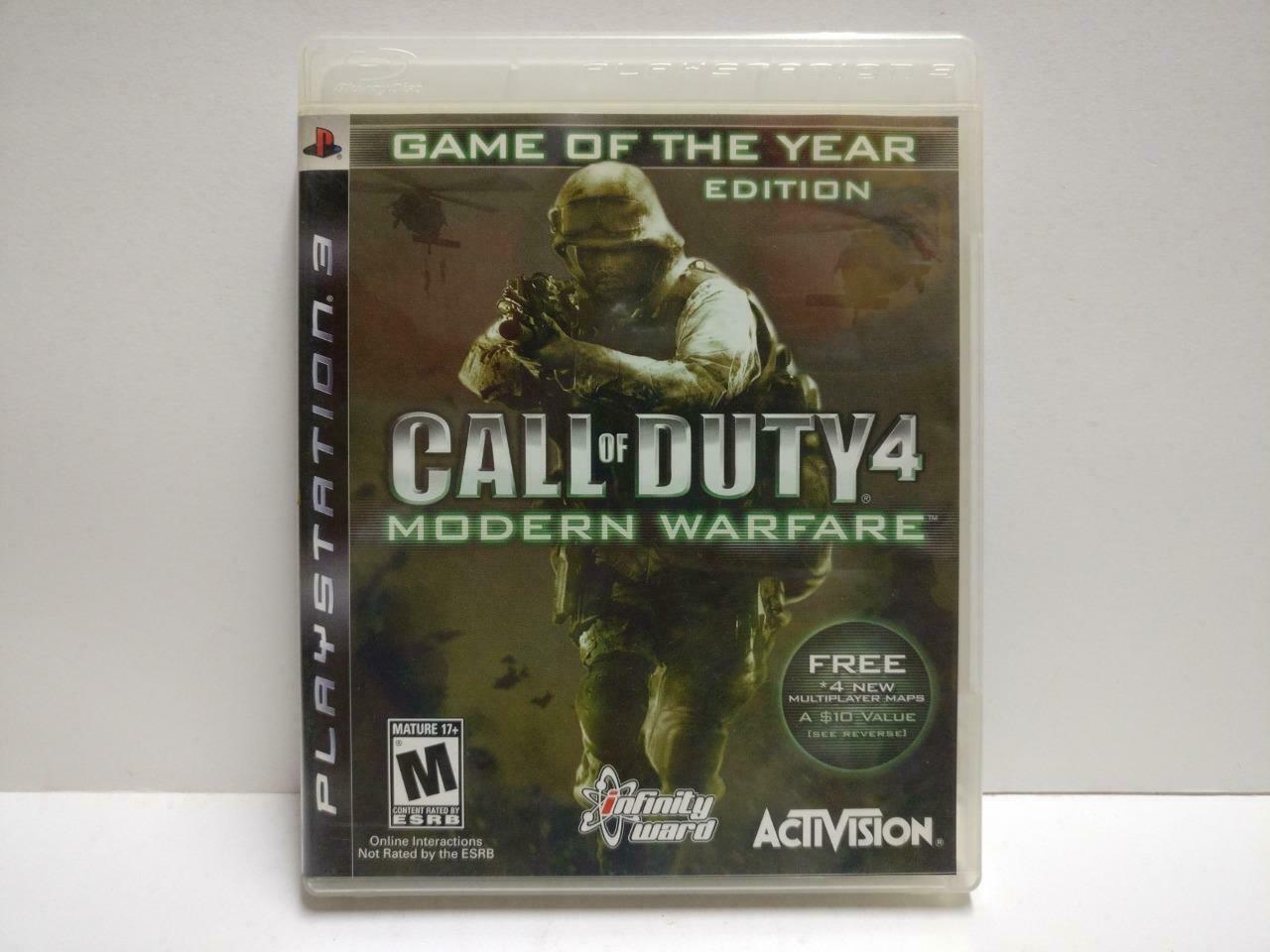 Sony PlayStation 3 PS3 Call Of Duty 4 Modern Warfare 2007 Game Disc (GA377)