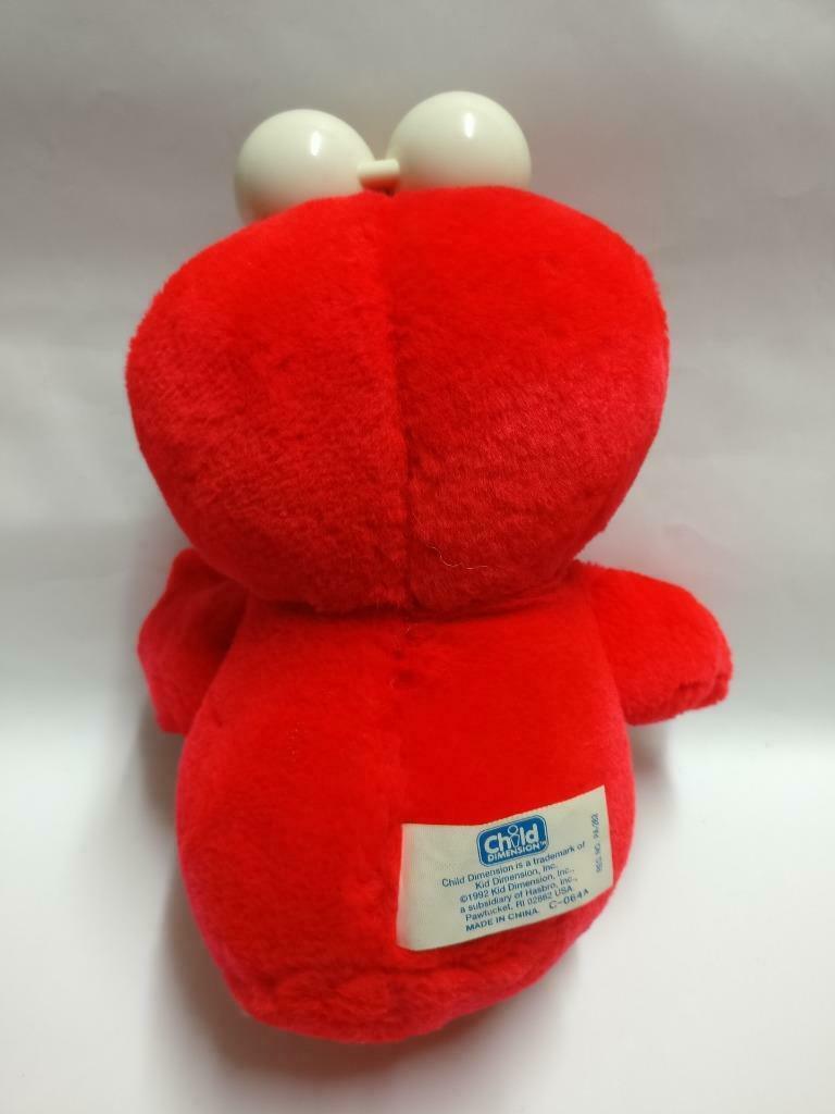 Sesame Street Baby Elmo Muppet Puppet 11" 1992 Plush Soft Toy F/S (PTY121)