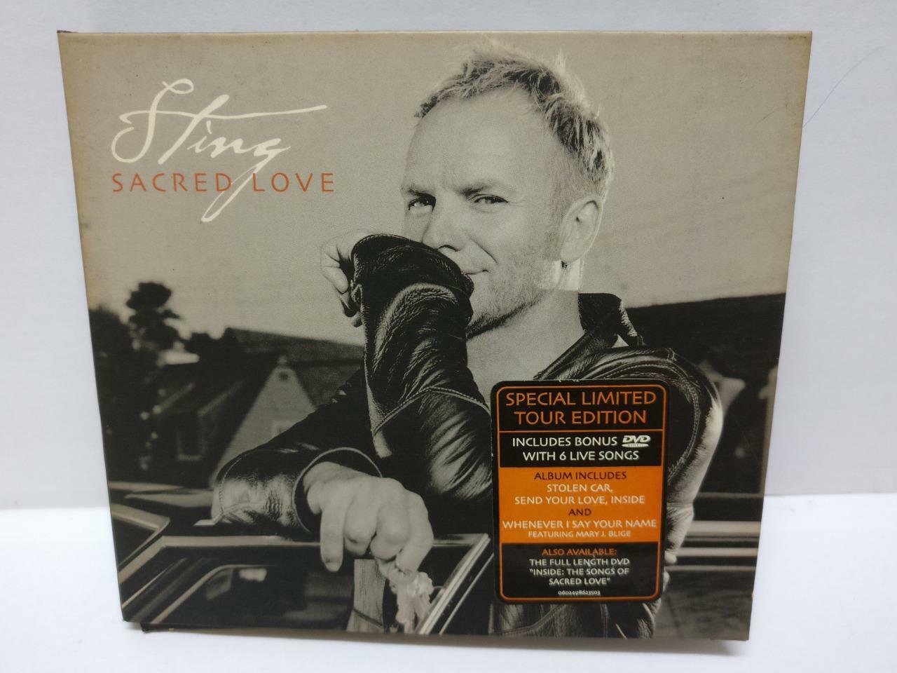 LK888 STING Sacred Love 2004 Mega Rare Singapore CD + DVD (06024) (CD529)