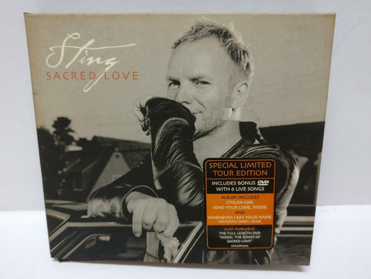 LK888 STING Sacred Love 2004 Mega Rare Singapore CD + DVD (06024) (CD529)