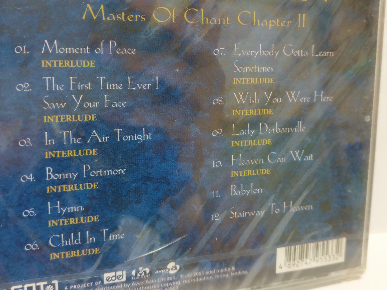 LK888 Sealed Gregorian Masters Of Chant Chapter 2 Rare 2001 Asia CD 95533 CD416
