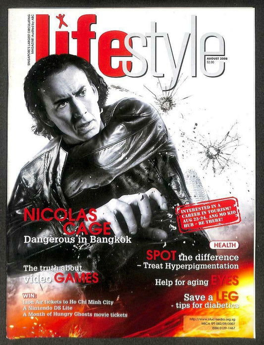 Singapore Lifestyle Magazine 2008 Bangkok Dangerous Nicolas Cage F/S M118 E