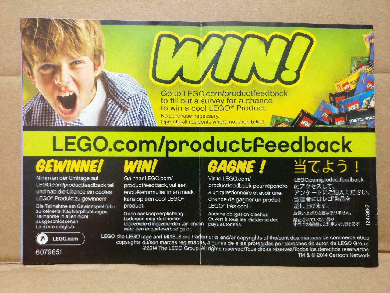 LEGO No. 41500 Mixels Manual Instructions Catalog Booklet (LG005)